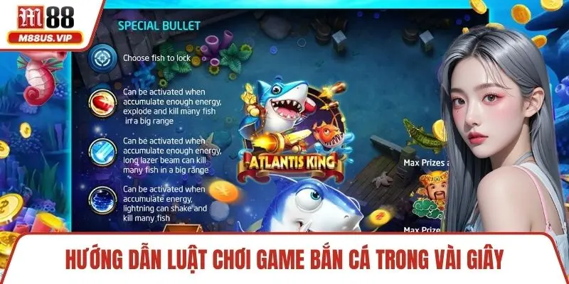 Hướng dẫn luật chơi game bắn cá trong vài giây